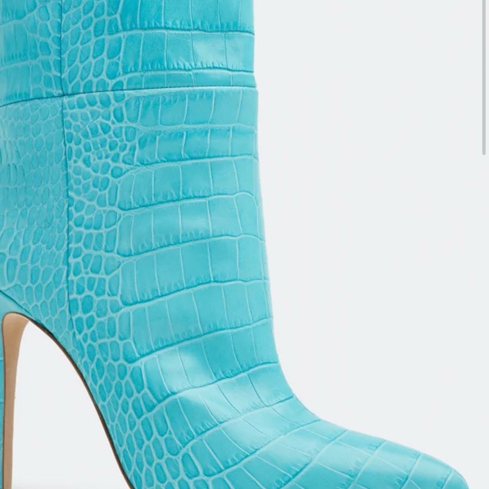 Paris Texas Turquoise Knee-High Stiletto Boots - Picture 4 of 9